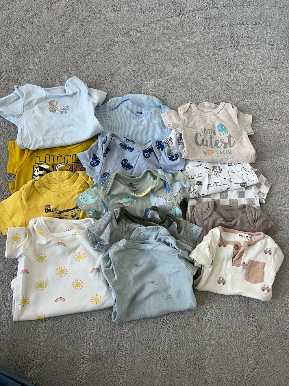 3-6M Assorted Baby Bodysuits